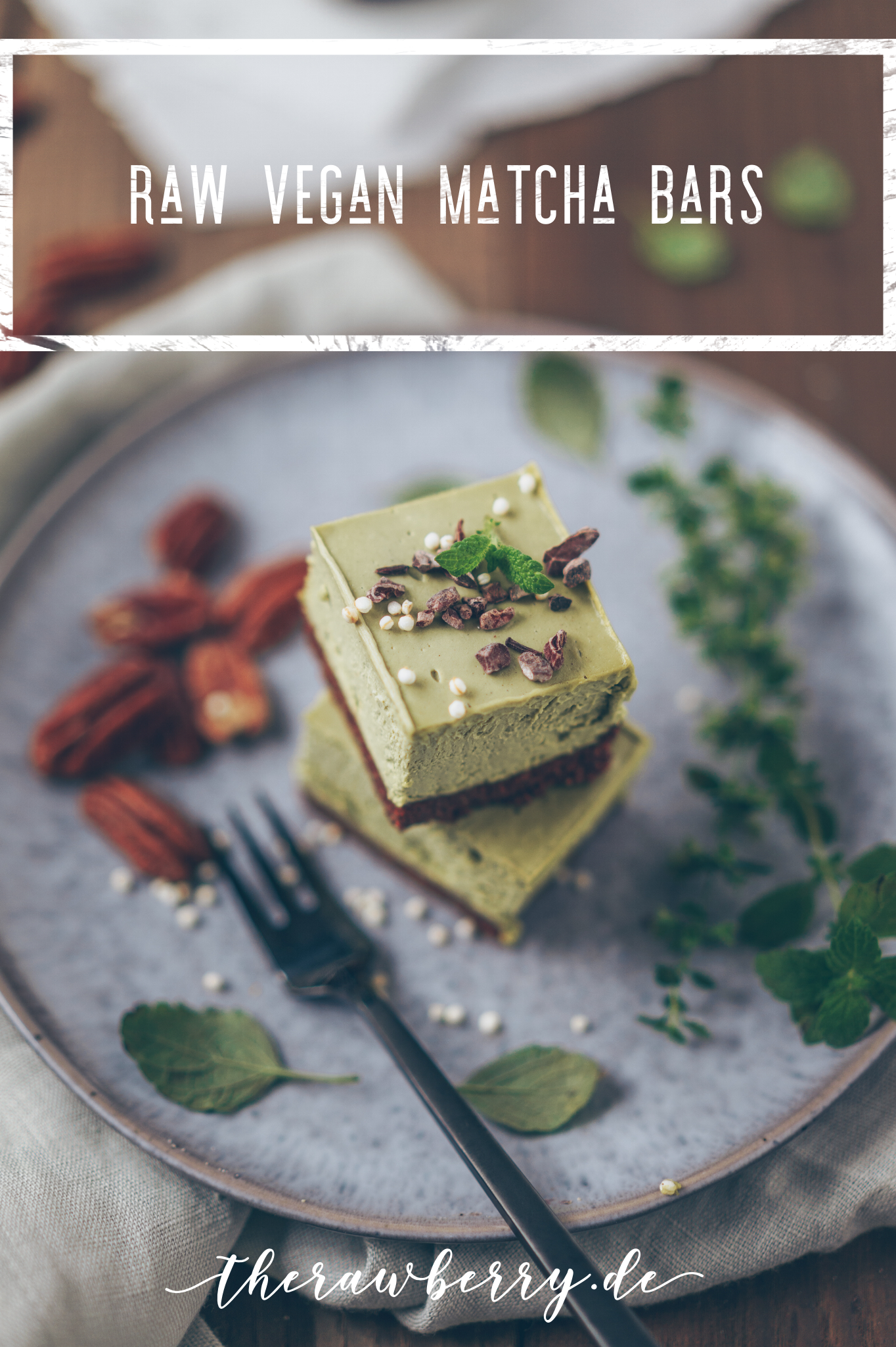 matcha, vegan, raw, glutenfree, roh, rohvegan, glutenfree, glutenfrei, lecker, delicious, healthy, diet, dessert, Nachtisch, grün, green, easy, einfach, wholesome, vollwertkost, Diät, köstlich, Rezept, reicpe
